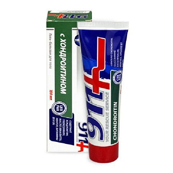 911 Гель-бальзам для тела с хондроитином 100 мл