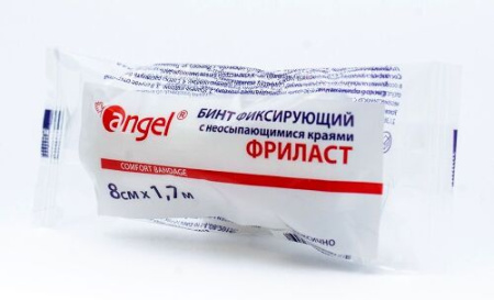 Бинт фиксирующий Фриласт 8 см х 1.7 м с неосыпающимися краями