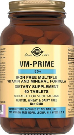 Солгар Мультивитаминный и минеральный комплекс 50+ табл. 1184.5 мг № 60 БАД 