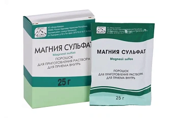 Магния сульфат пор. для приг. р-ра д/приема внутрь 25 г №3