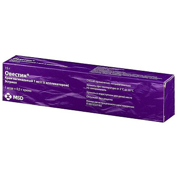 Овестин крем ваг. 1 мг/г 15 г