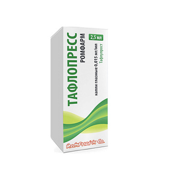 Тафлопресс Ромфарм капли глазн. 0.015 мг/мл 2.5 мл 