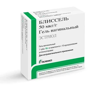 Блиссель гель ваг. 50 мкг/г 10 г + аппликатор № 10