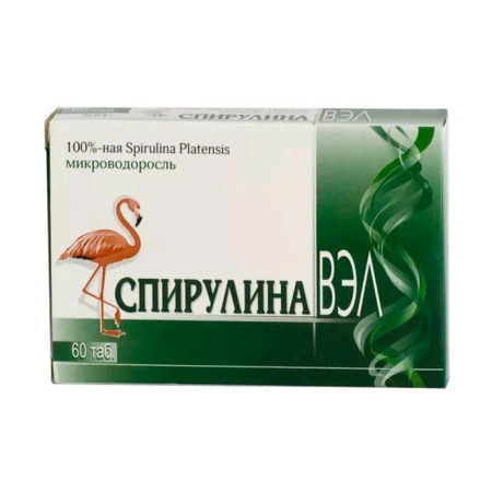 Спирулина-ВЭЛ табл. 0.5 г № 60 БАД
