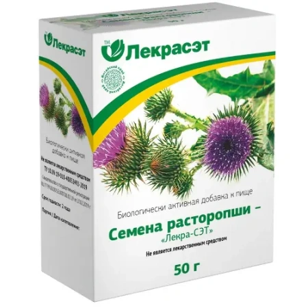 Расторопши семена Лекра-СЭТ 50 г БАД