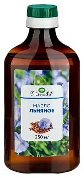 Масло льняное Мирролла 250 мл БАД