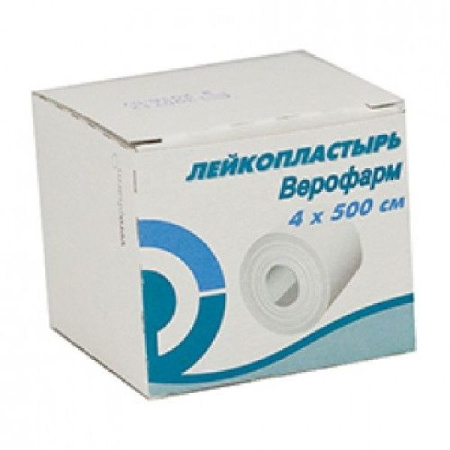 Лейкопластырь 4х500 см Верофарм