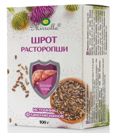 Расторопша шрот Мирролла 100 г БАД