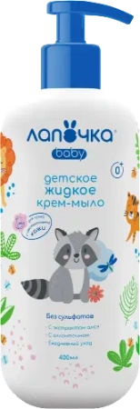 Крем-мыло жидкое детское Лапочка 400 мл  0+ 6501