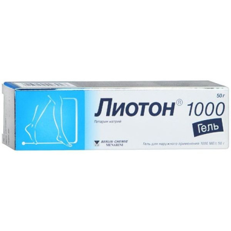 Лиотон 1000 гель для нар. прим. 1000 МЕ/г 50 г Лиотон 1000 гель для нар. прим. 1000 МЕ/г 50 г