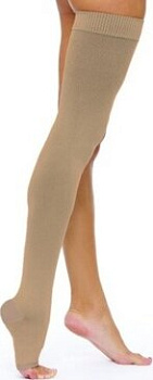 Чулок компрес. до бедра класс II 22-32 мм рт.ст. Ч2-К р. 3 крем с откр. мыском