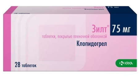 Зилт табл. п.п.о. 75 мг № 28