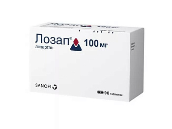 Лозап табл. п.п.о. 100 мг № 90