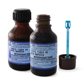 Метиленовый синий р-р для местн. и нар. прим. водный 1% 25 мл