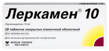 Леркамен 10 табл. п.п.о. 10 мг № 28