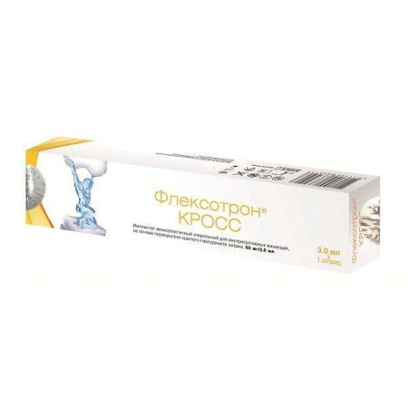 Флексотрон Кросс имплантат вязкоэл на осн перекр/сшит гиал натрия для в/суст ин 60 мг/3 мл шприц № 1