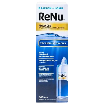 Раствор для мягких контактных линз Реню Эдванст 360 мл