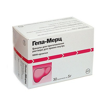 Гепа-Мерц гран. для приг. р-ра д/приема внутрь 3 г пакетики 5г № 30