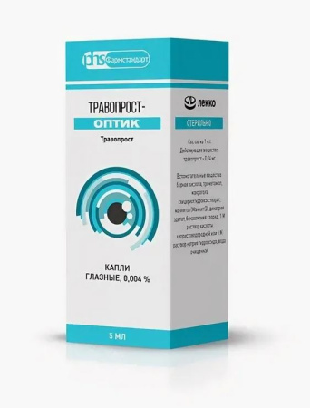 Травопрост-Оптик капли глазн. 0.004% 5 мл 