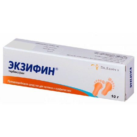 Экзифин крем для нар. прим. 1 % 10 г