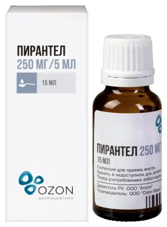Пирантел сусп. для приема внутрь 250 мг/5 мл 15 мл